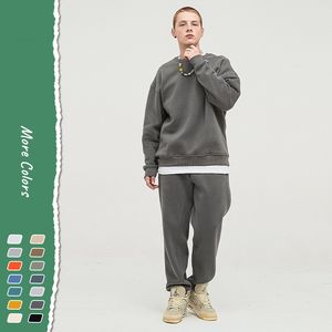 Ensemble de survêtement en coton à Logo personnalisé pour homme et femme, survêtement unisexe - Product Image 4