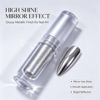 Fournisseur direct d'usine, peinture liquide effet miroir chrome pour nail art, 10 couleurs, sans poussière, haute pigmentation, effet miroir chrome liquide