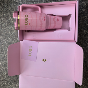 Nouvelle Arrivée Q2 – <span class=keywords><strong>Tasse</strong></span> Isotherme en Acier Inoxydable Rose 40oz avec Poignée – Cadeau Idéal pour la <span class=keywords><strong>Saint</strong></span>-<span class=keywords><strong>Valentin</strong></span> pour Filles - Product Image 1