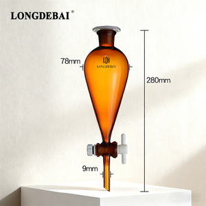 Offre Spéciale : Kit de Cloche de Séparation en Verre Borosilicate de Haute Qualité pour Laboratoire, Forme Poire - Product Image 3