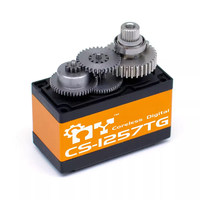Servomoteur numérique MY Servo CS-1257TG, couple de 10 kg.cm, engrenage en titane, aluminium, servomoteur de direction haute vitesse pour pièces de modèles RC