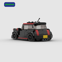 Nouvel ensemble de blocs de construction Moc Bricks Model Black Toy Sport Car Pvc Abs Mini Block Set Car Pcs avec instructions en papier pour filles et garçons