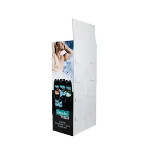 Benutzer definierte Einzelhandel geschäft Papier Display Rack Regale Supermarkt Promotion Freistehende POS Boden Wellpappe Stand Karton Display