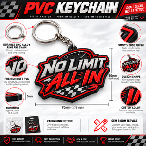 Porte-clés et anneaux porte-clés personnalisés en PVC sans limite de forme, en plastique de forme irrégulière, cadeau promotionnel tendance, fabrication OEM ODM - Product Image 4