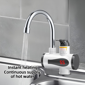 3000W 110V/220V Instant Electric Hot Water Faucet LED Display Stainless Steel <b>Heating</b> <b>Element</b> IPX4 Waterproof Under-Sink Hotel - Product Image 3