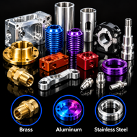 Fabrication de pièces métalliques usinées sur mesure OEM, usinage de précision, services d'usinage CNC en aluminium anodisé