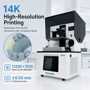 เครื่องพิมพ์ 3 มิติ Ownsmile High Precision 14K Dental LCD แบบไม่ต้องปรับระดับ สำหรับงานทันตกรรม พิมพ์ฐานฟันปลอมและฟันชั่วคราว - Product Image 2