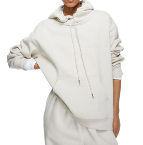 เสื้อฮู้ดดี้ผู้ชายผ้าฟลีซหนานุ่ม ทรงหลวม ผสมผ้าฝ้าย/โพลีเอสเตอร์ สำหรับฤดูหนาว ลายเรียบ แห้งเร็ว ระบายอากาศได้ดี รับผลิตแบบ ODM - Product Image 1