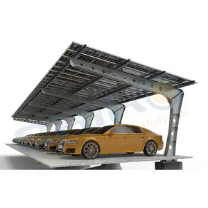 Chiko carpark solar carport mounting rack support with tuv certification cn oem customized chiko anodized alu stainless steel warranty 10 years pv mounting bracket