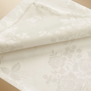 Serviettes en <span class=keywords><strong>coton</strong></span> jacquard champagne classiques, douces et gaufrées, pour la décoration <span class=keywords><strong>de</strong></span> <span class=keywords><strong>table</strong></span> <span class=keywords><strong>de</strong></span> mariage, réutilisables, effet lin. - Product Image 1