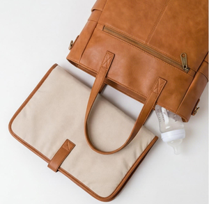 <span class=keywords><strong>Sac</strong></span> à <span class=keywords><strong>langer</strong></span> en cuir PU vintage d'usine, <span class=keywords><strong>sac</strong></span> à <span class=keywords><strong>langer</strong></span> pour maman, <span class=keywords><strong>sac</strong></span> à <span class=keywords><strong>langer</strong></span> de maternité avec poches isothermes, matelas à <span class=keywords><strong>langer</strong></span> - Product Image 2