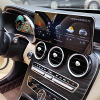 Kit intérieur de voiture 12,3 pouces, autoradio ultra-fin, tableau de bord numérique, cockpit virtuel pour Mercedes Benz Classe C W205 GLC X253 2015-2020
