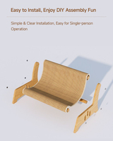 Lit grattoir pour chat en sisal 2-en-1, chaise longue pour chat, canapé-lit résistant à l'usure, mobilier de repos pour animaux de compagnie toutes saisons