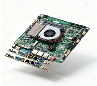Carte mère d'ordinateur miniature ELSKY Intel 5e génération QM9500H, processeur Core I3/i5/i7, DDR3, 4K 30Hz, double port réseau pour USB, nouveau