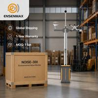 Monitor de Ruido Ambiental ENSENMAX NOISE-300 Clase 1, Certificado CPA CCEP, Medidor de Nivel de Sonido para Exteriores con Integración Meteorológica