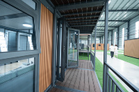 Maison conteneur extensible à deux étages et double aile, étanche et isolée, villa préfabriquée pour usage résidentiel et glamping