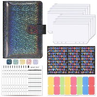 Classeur à feuilles mobiles en cuir PU A6, planificateur, carnet de notes, ensemble de classeurs avec fermeture à boucle magnétique, STOCK