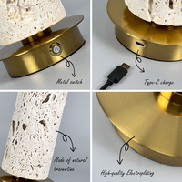 Décoration d'intérieur, éclairage moderne, lampe de chevet décorative de luxe en métal pour chambre à coucher, salle de lecture, lampes de table
