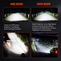Ampoule de projecteur LED H4 super lumineuse 124W pour voiture, double faisceau (phares de croisement et de route) LHD, haute puissance, super lumineuse