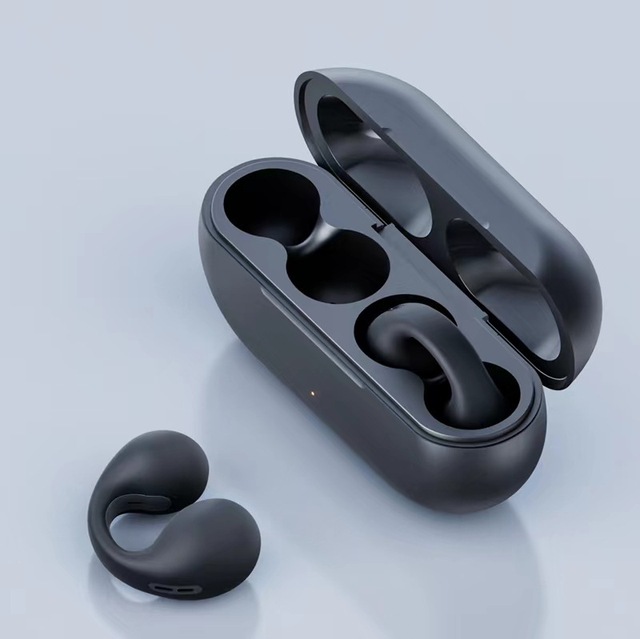 NEW Gifts Wholesale Bone Conduction Earphone V5.2 Ear Clip on Ear Earring Wireless Headphones Sports Headsets Ear Hook