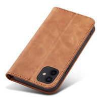 Étui portefeuille en cuir PU pour iPhone 12 Pro/12 - Housse avec support, 2 emplacements pour cartes, fermeture magnétique et coque antichoc