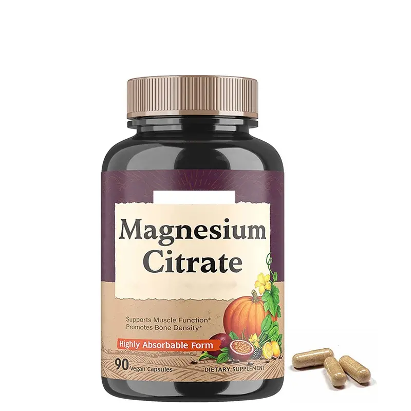 OEM Magnesium citrate Capsules Magnesium Supplement With Zinc Bone Heart Joint Support Magnesium glycine C