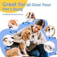 Lingettes pour animaux de compagnie (chiens et chats) sans alcool, résistantes aux déchirures, nettoyage en profondeur, texture perlée, 50 g/m², durée de conservation 18 mois, lot de 50 – Approvisionnement direct usine