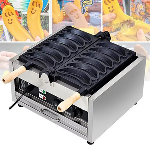 Équipement de restaurant à bas prix <span class=keywords><strong>gaufrier</strong></span> électrique en forme de banane faisant la machine <span class=keywords><strong>gaufrier</strong></span> commercial - Product Image 2