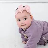 Nouveau-né bébé Headwear Nylon noeud serre-tête bébé fille tricoté