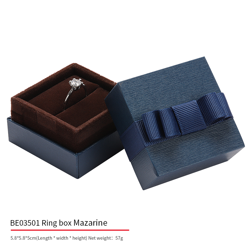 BE03501 Caja de Anillo-Azul oscuro