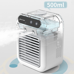 Caliente Mini USB recargable aire acondicionado ventilador silencioso escritorio ventilador de refrigeración por <span class=keywords><strong>agua</strong></span> ventilador enfriador de aire portátil aire acondicionado - Product Image 4