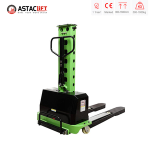 Zelfladende elektrische stapelwagen 500kg/700kg/1 ton draagbaar 48V/20Ah lithium batterij hydraulische zijverschuiving 1.3m/1.6m - Product Image 4