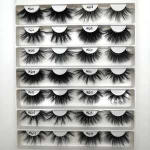 Cils de vison 25mm moelleux 20mm cils de vison 3d vente en gros 3d faux cils de vison végétalien cils - Product Image 4