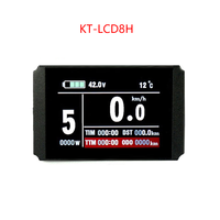 Écran LCD pour vélo électrique LCD8H, panneau de commande pour scooter électrique, compteur de vitesse et odomètre pour vélo 24V 36V 48V avec prise étanche