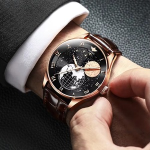 Montre mécanique automatique de luxe pour homme, étanche, squelette - Product Image 2
