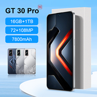 Nuevo Teléfono Inteligente GT 30 Pro 5G de 7.3 Pulgadas, 16GB+1TB, Deca Core, Android 15, GPS, Reconocimiento Facial, Desbloqueado, Venta Global
