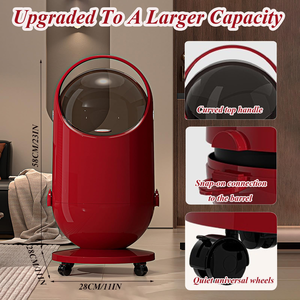 High-End Desktop Trash <b>Bin</b> for Home Cute Girls Bedroom and Living Room Large Capacity with Built-in Structure Lid - Product Image 6