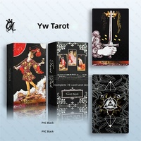 Jeu de cartes de tarot Pink Rider Waite, 78 cartes, dorées et embossées, pour divination, oracle, pour débutants, jeu spirituel