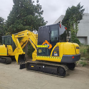 Mini-excavatrice sur chenilles Komatsu PC56-7 d'occasion à vendre, petite pelle de 5 tonnes avec moteur et composants essentiels PC55MR-5 - Product Image 3