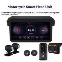 Caméra embarquée pour moto, détection d'angle mort BSD, mise en miroir de l'écran CarPlay, navigation, double 2K, surveillance de la pression des pneus