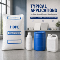 Granulés de polyéthylène haute densité (HDPE) de marque SHUNYING, couleur blanche, matière première plastique de qualité alimentaire pour le moulage par injection et le soufflage