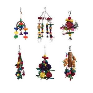 Pet Bird Cage Hängematte Swing Hanging Toy Große bunte Vogels pielzeug