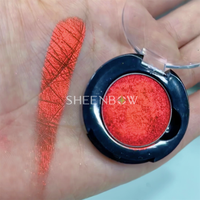 Sheenbow Poudre de chrome métallique super rouge Pigment de fard à paupières effet métal rouge