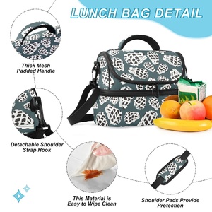 Hawaiian Hebrew Cone Shell Design Wide-open Reusable Thermal School Kids <b>Lunch</b> <b>Box</b> Custom Insulated <b>Lunch</b> Cooler Bag - Product Image 4