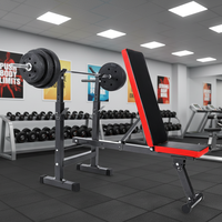 Chaise d'entraînement professionnelle pliable à angle droit pour les épaules, avec support de poussée commercial à trois positions, pour haltères de fitness