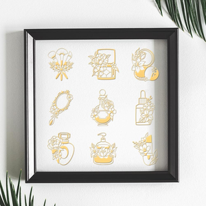 Calcomanía Metálica Ecológica de Venta Caliente, Adhesivo Epóxico Impermeable con Barniz Brillante, Forma Personalizada para Decoración de Álbumes de Recortes - Spark - Product Image 5