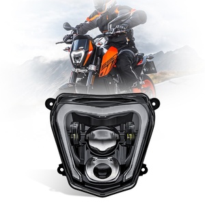 Faros delanteros LED para motocicleta <span class=keywords><strong>KTM</strong></span> <span class=keywords><strong>MT09</strong></span> FZ09 2014-2016, kit de faros delanteros LED con haz alto/bajo y aprobación de DRL para el - Product Image 1