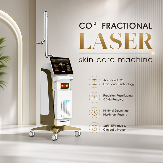10600nm CO2 Fractional Laser Machine for Acne Scar & Wrinkle Removal Facial Care Commercial Use High Power 2000W