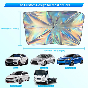 Foldable Car Front Windshield <b>Shade</b> Umbrella <b>Window</b> Cover UV Heat Insulation Visor for Auto Vehicle - Product Image 5