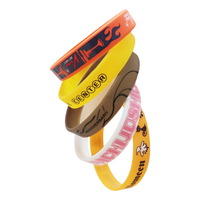 Muñequera Logotipo personalizado Pulsera de goma Pulsera de silicona elástica